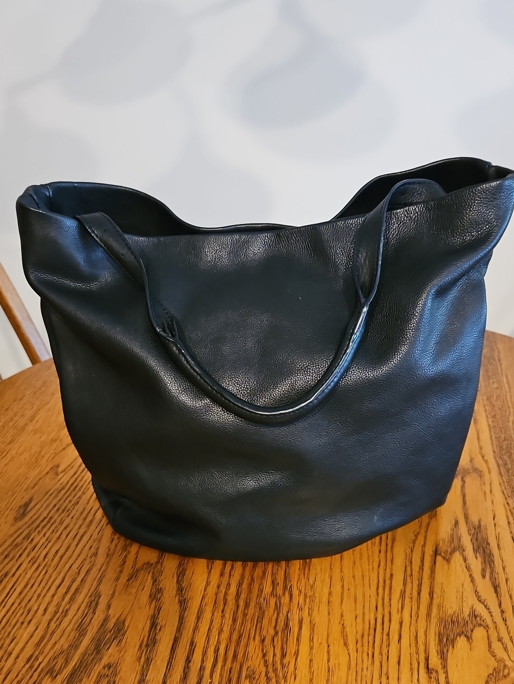 The Sak Collective Black Leather Hobo Shoulder Bag